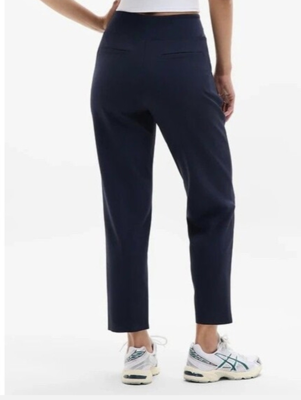 Athleta Endless High Rise Pants in Navy Work Prima Stretch Size 6 New - Picture 3 of 7